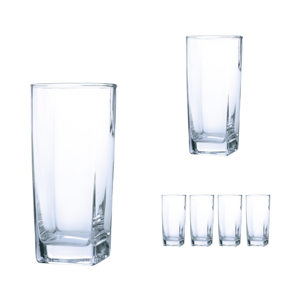 Conjunto 6 Copos Vidro Bali Transparente 320 ml Casa Linda em Oferta na Shopee