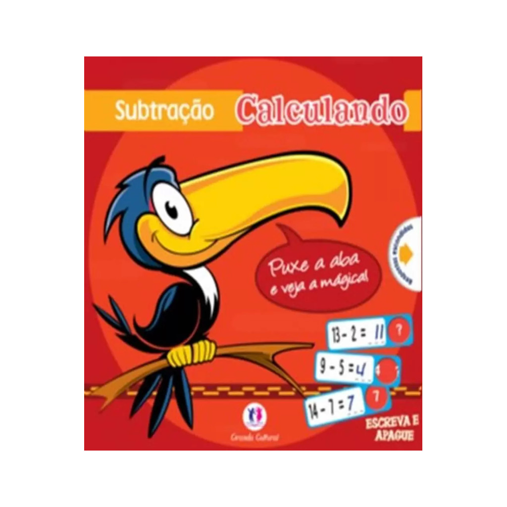 SUBTRAÇÃO - CALCULANDO - PUXE A ABA E VEJA  A MÁGICA