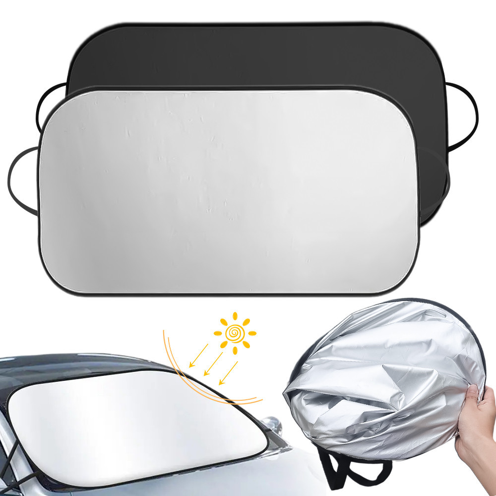 Protetor Solar Para Janela De Carro-Capa Protetora De Viseira-Guarda-Sol Dobrável-Proteção UV , Isolamento Térmico-Bloco