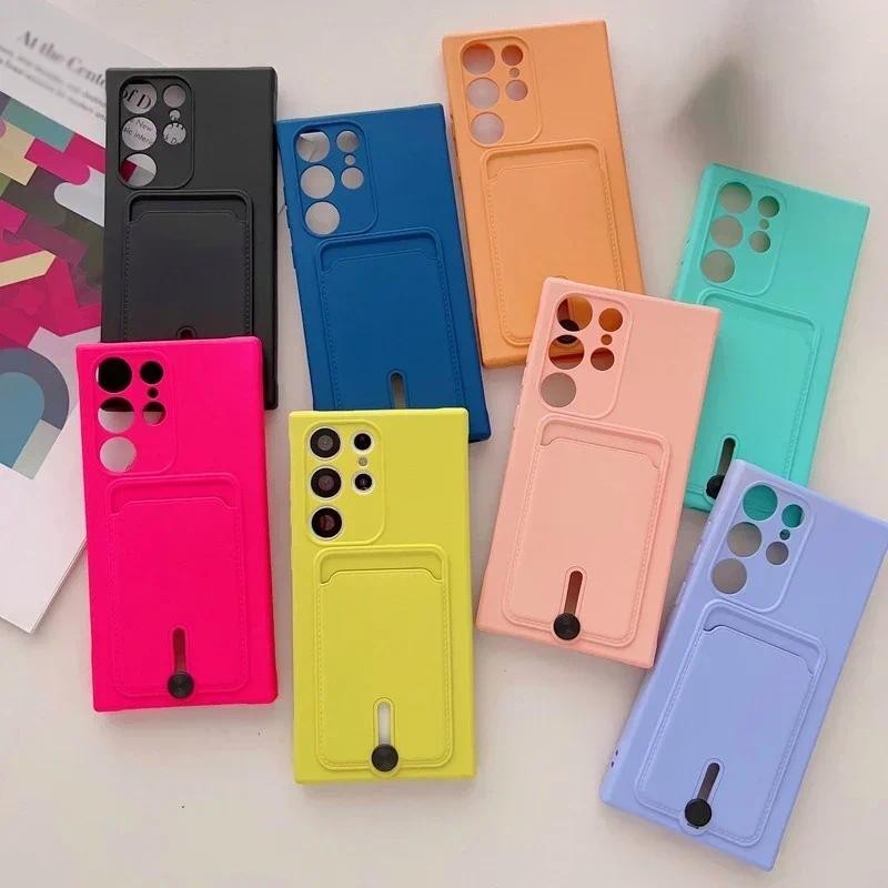 Silicone Para Telefone Samsung Galaxy S24 S23 S22 S21 Ultra Plus S20 FE A52 A72 A51 A71 A33 A53 A55 A34 A54 Capa Macia
