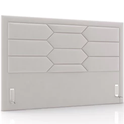 Cabeceira Cama Box Queen 160cm Estofada Nora P05 Veludo Cinza - Lyam Decor