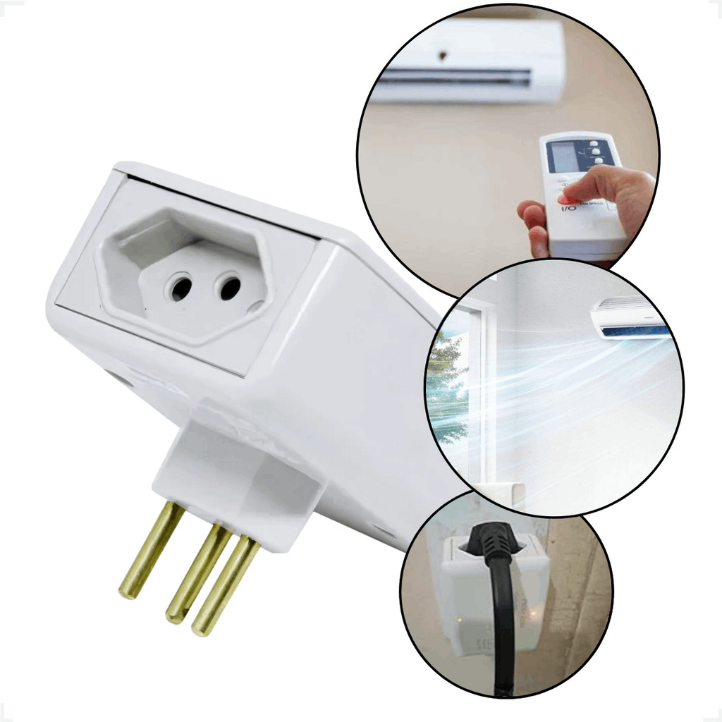 Protetor Contra Raio Ar Condicionado Janela Split Portátil Surtos Picos Bivolt 20A