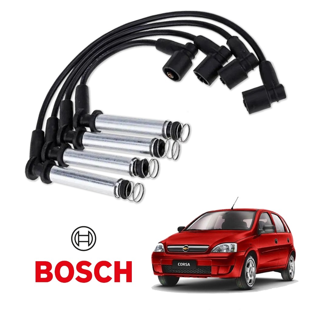 Cabo de Ignição Silicone Original Bosch Chevrolet Corsa 1.4 8V Econo.Flex 07/2007 a 07/2012