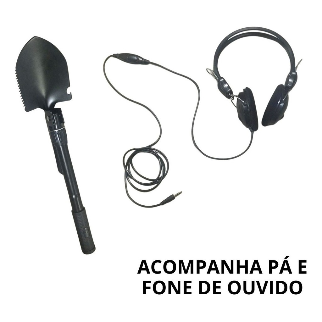 Detector de Metal Ouro Prata c/ Visor LCD e Acessórios · foto 2