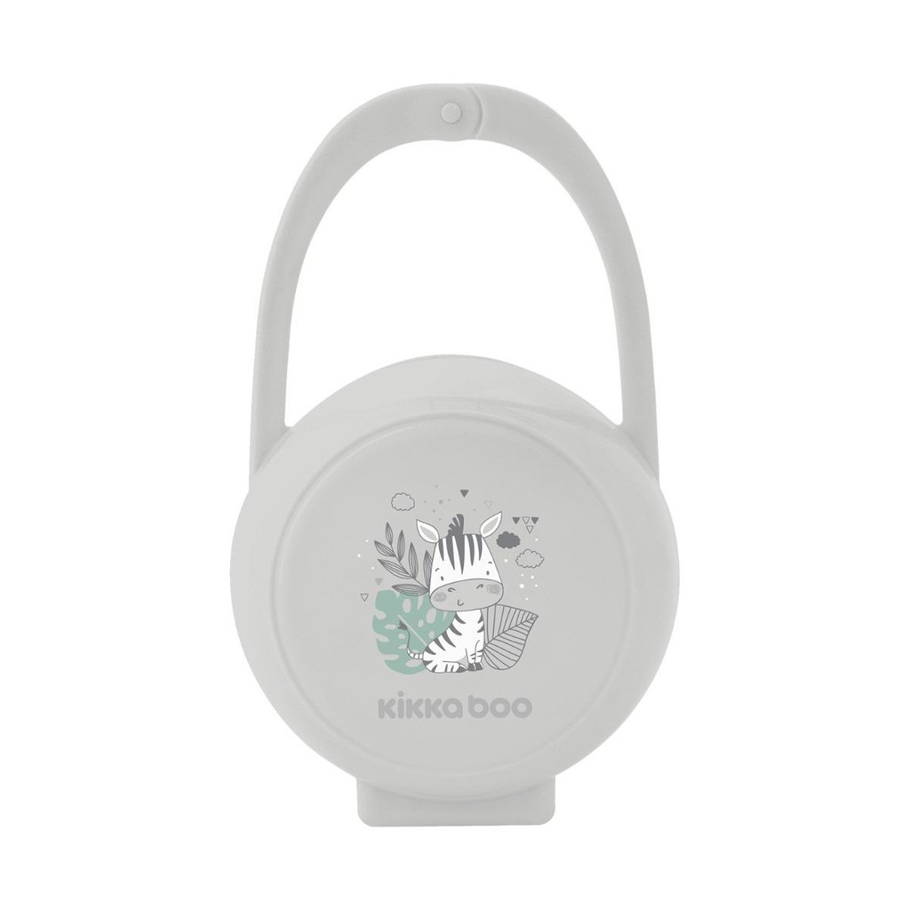 Porta Chupeta Savanna Grey KikkaBoo em Oferta na Shopee