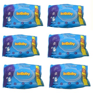 KIT 6 Lenços Toalhinhas Umedecidas Bebê Hora de Ninar Com Fliptop 840 un Isababy em Oferta na Shopee