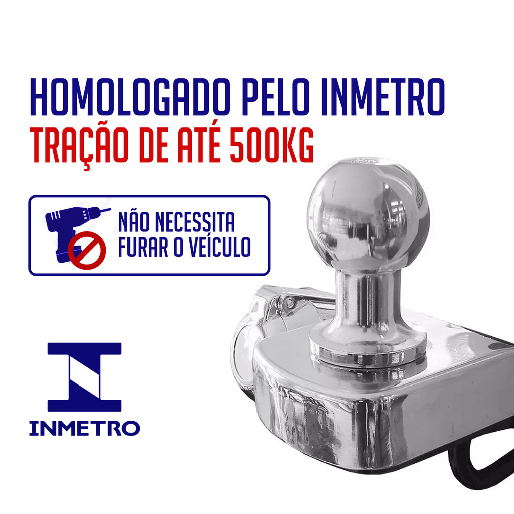 Detalhes do Engate Chevrolet Corsa Wind 1993 a 2002 Reforcel Reboque Rabicho Protetor 500KG