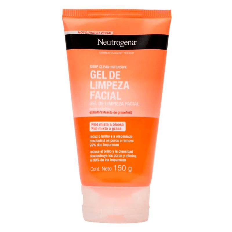 Gel De Limpeza Facial Neutrogena Deep Clean Intensive Grapefruit 150g em Oferta na Shopee