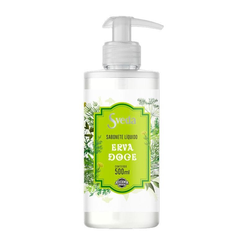 Sabonete Líquido Sveda Erva Doce 500ml - Beauty