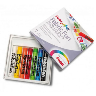 GIZ PASTEL PARA TECIDO 7 CORES   PTS 07E em Oferta na Shopee