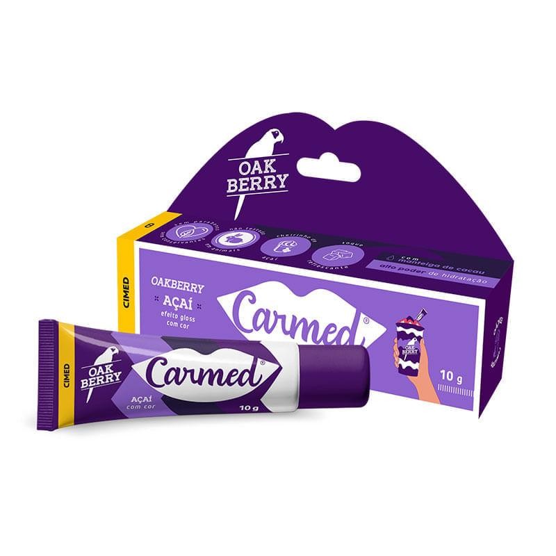 Hidratante Labial Carmed Oakberry Açaí com Cor 10g em Oferta na Shopee
