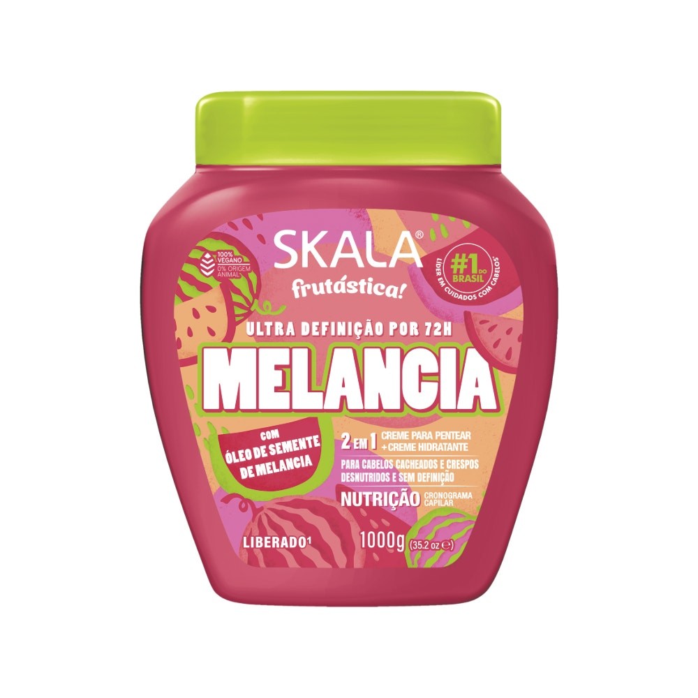 Creme de Hidratação Capilar Skala Frutástica! Melancia 1kg em Oferta na Shopee