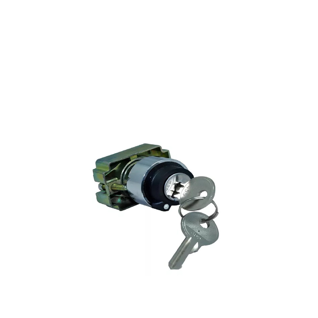 CHAVE COMUT./SELETORA METAL. - FURO Ø 22,5mm - LAY5-BG3 - (COM CHAVE) - 3 POS. FIXAS - (1-0-2)