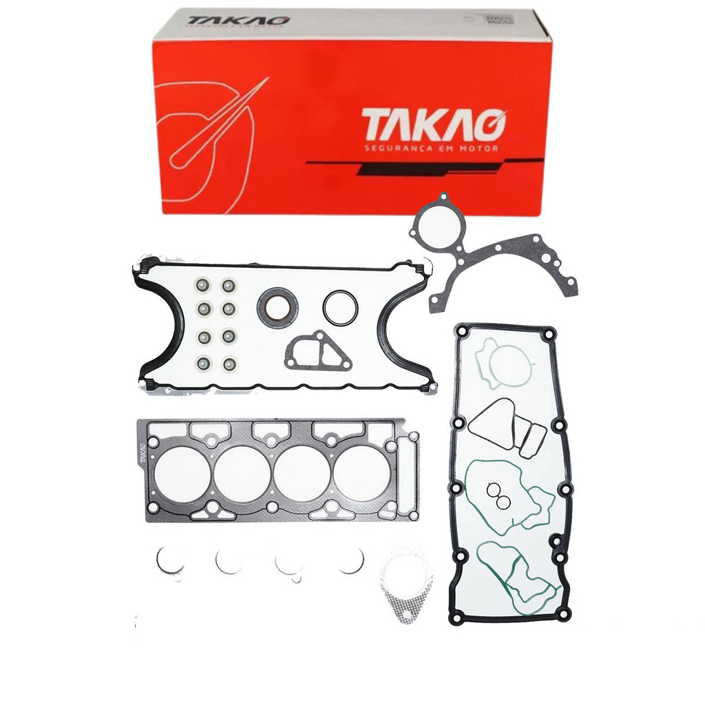 Jogo Junta Motor Completa C/ Retentores Ka 2000 A 2015 / Focus 2000 A 2015 / Fiesta 2000 A 2015 - Takao Jcrfo16