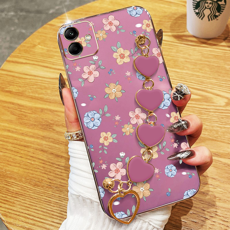 Para Samsung Galaxy A07 A06 4G A05S A05 A04E A04 Core A03 A03S A02S M02S A02 M02 Flores Coloridas Capa De Telefone Anti-