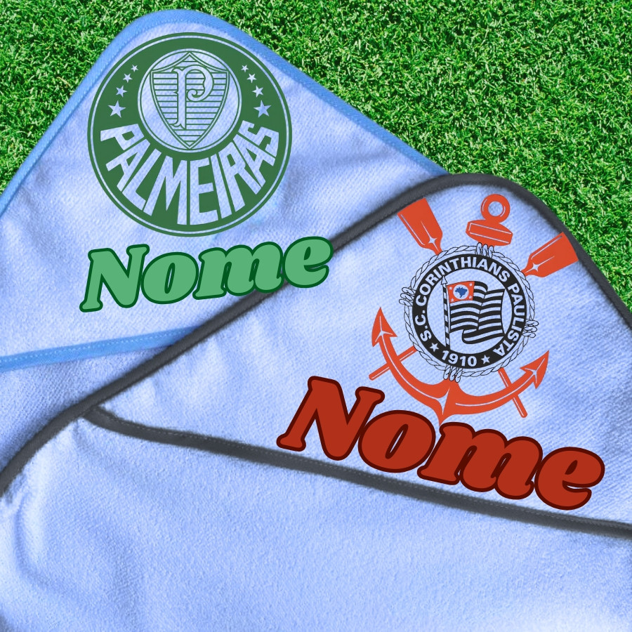 Toalha De Bebe Personalizada Com Nome, Time-s Do Bra-sil