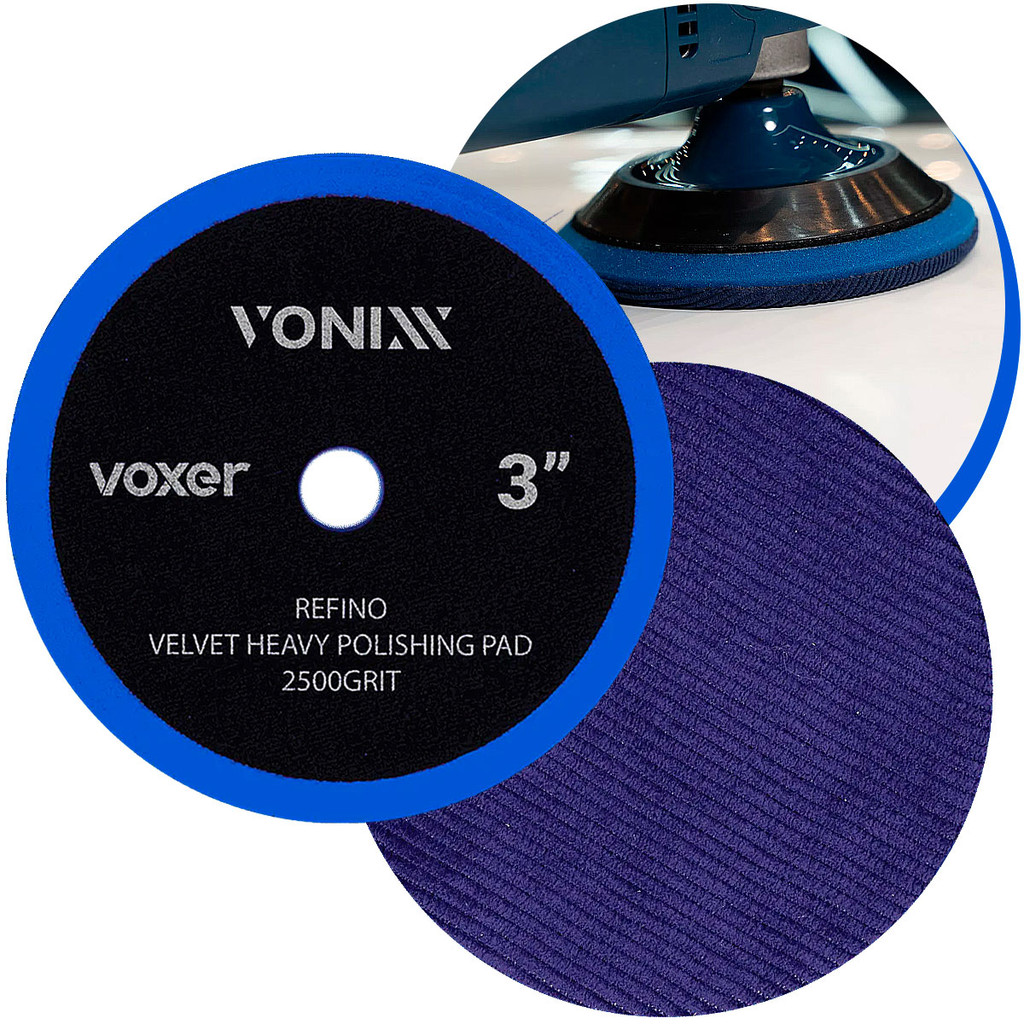 Boina Polimento Automotivo Voxer Vonixx 3 Polegadas Espuma Corte Pesado Médio Lustro Carro Auto