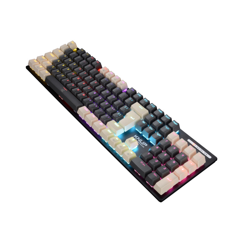 Teclado Mecânico Gamer Knup KP-TE143 Iluminação Rainbow Switches Red em Oferta na Shopee
