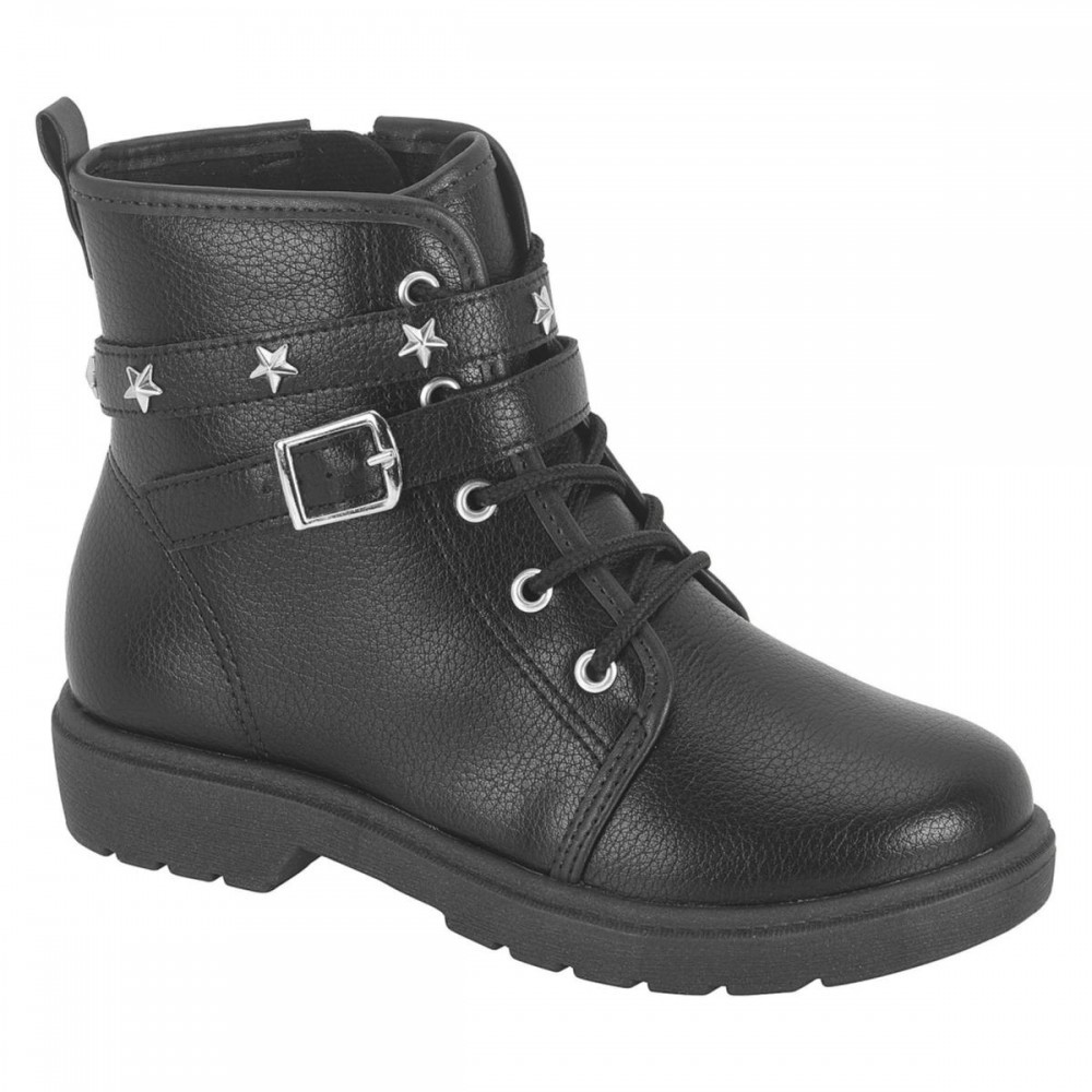 Bota Molekinha 2164.140 Coturno Cano Curto Tratorado Infantil