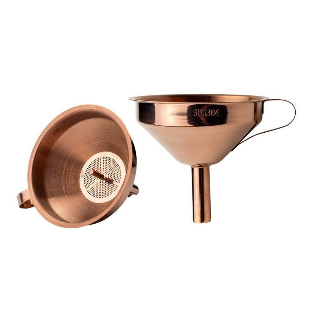 Funil de Inox com coador interno 10,7cm circunferência Rose em Oferta na Shopee