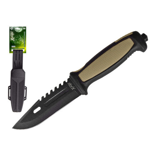 Faca Xingu Pequena Esportiva Bainha Rigida Pesca Camping Xv 3402 Militar