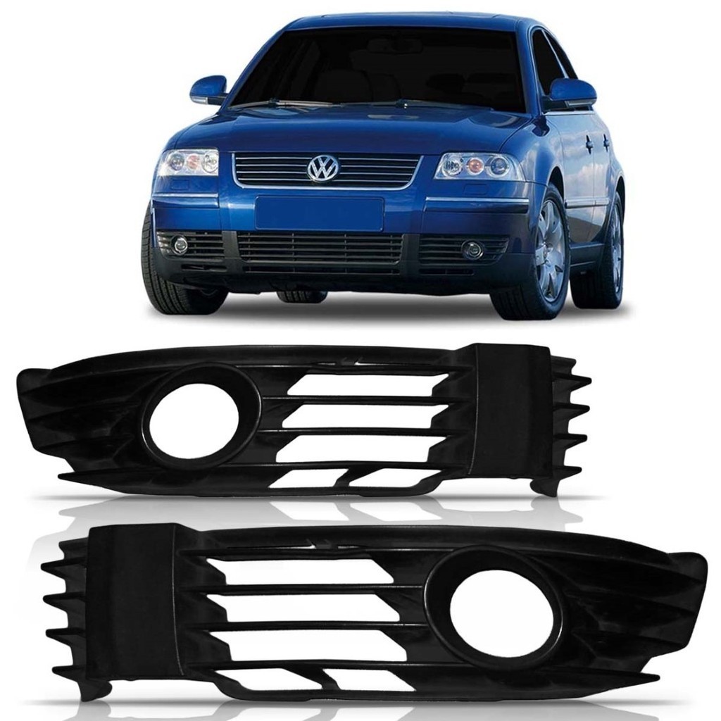 Moldura Farol de Milha Passat Alemão 2001 A 2005 C/ Furo em Oferta na Shopee