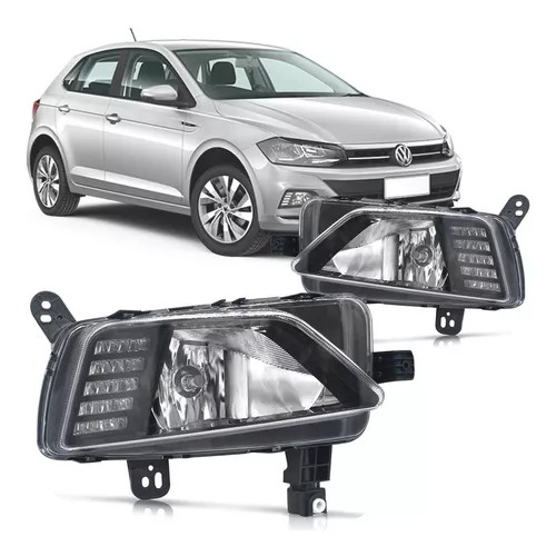 Farol De Milha Auxiliar Polo 2018 2019 A 2022 Led DRL