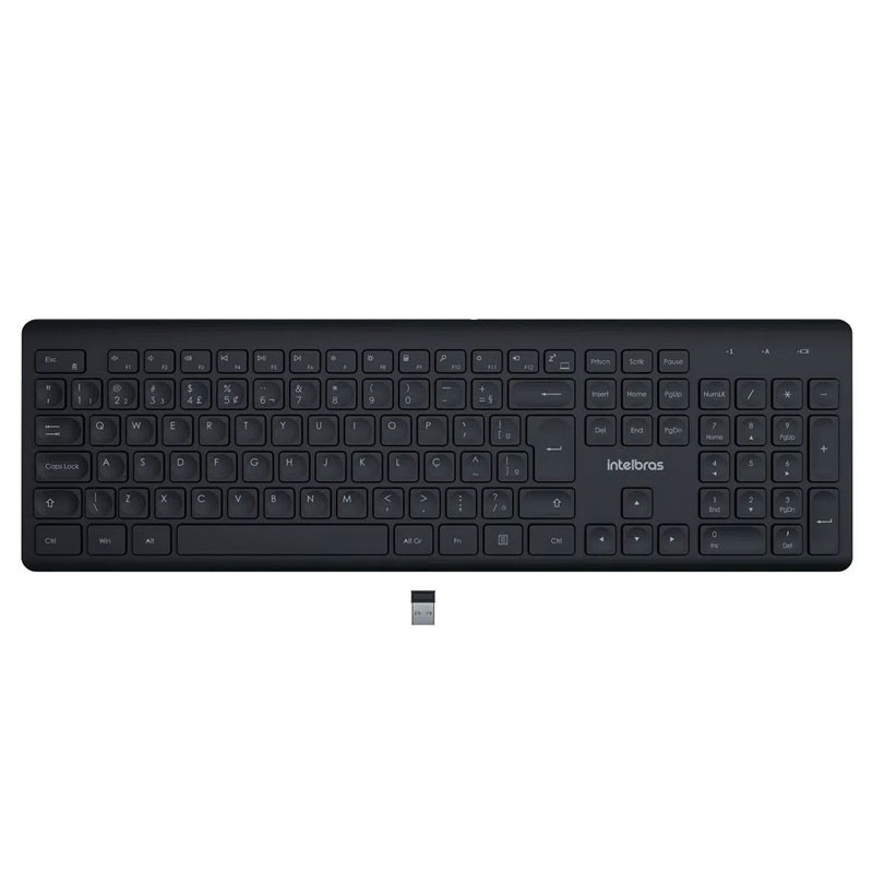 Teclado sem fio Preto TSI 50 Intelbras - Computers & Accessories