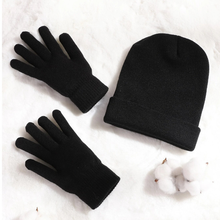 Kit Com Touca e Luvas de Inverno em Lã Para Adultos/Oferta Especial/Descontos