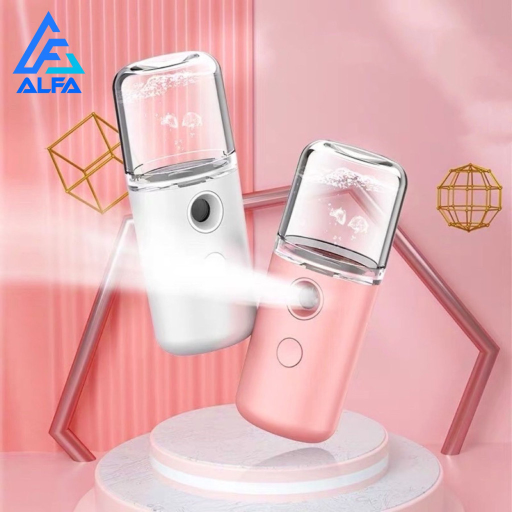 Umidificador Nano Mister Spray Vaporizador Atomizador Hidrata Facial Rosto E Cilios Usb Recarregável em Oferta na Shopee