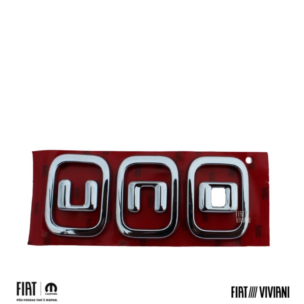 Emblema Tampa Traseira Fiat Novo Uno