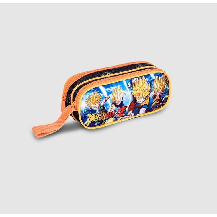 Estojo Duplo Dragon Ball Espaçoso Escolar Infantil Goku Gohan Super Sayajin em Oferta na Shopee