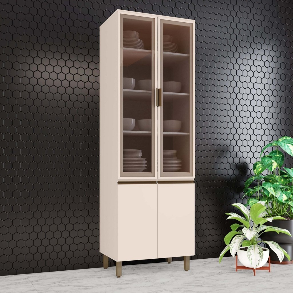Cristaleira com Vidro 4 Portas Connect - Home & Living