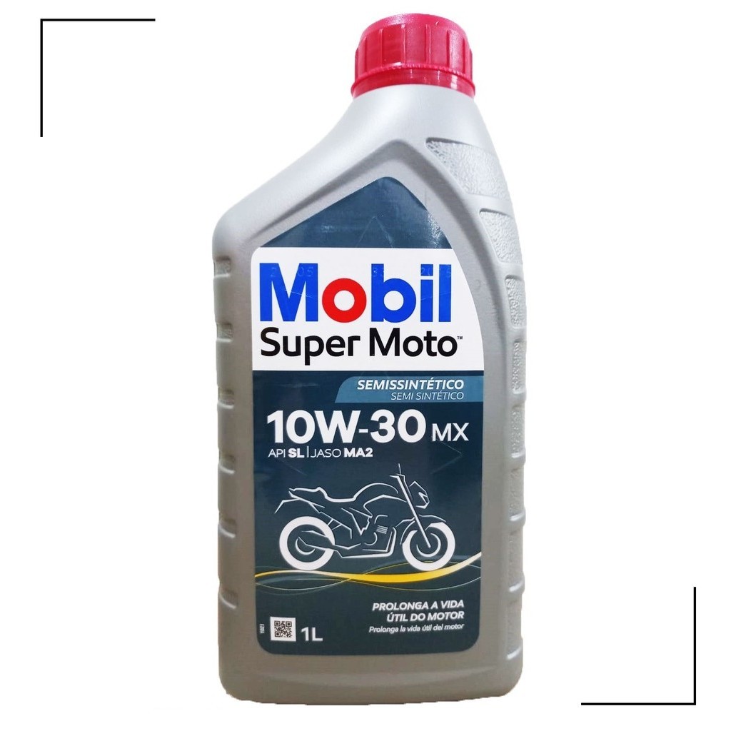Óleo Mobil 10W30 Semissintético Super Moto 4 Tempos 1 Litro em Oferta na Shopee