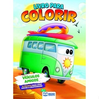 Livro Para Colorir Máquinas Radicais - Veículos Amigos em Oferta na Shopee