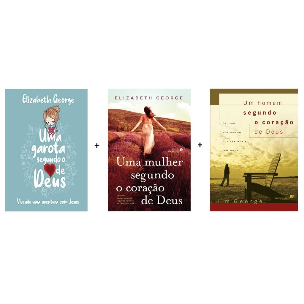 Kit 3 Livros | Uma Garota Segundo O Coração De Deus + Uma Mulher Segundo O Coração De Deus + Um Homem Segundo O Coração De Deus