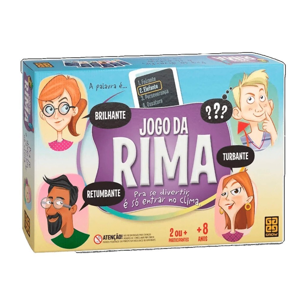 Brinquedo Infantil Jogo da Rima Grow - 03719 - Hobbies & Collections