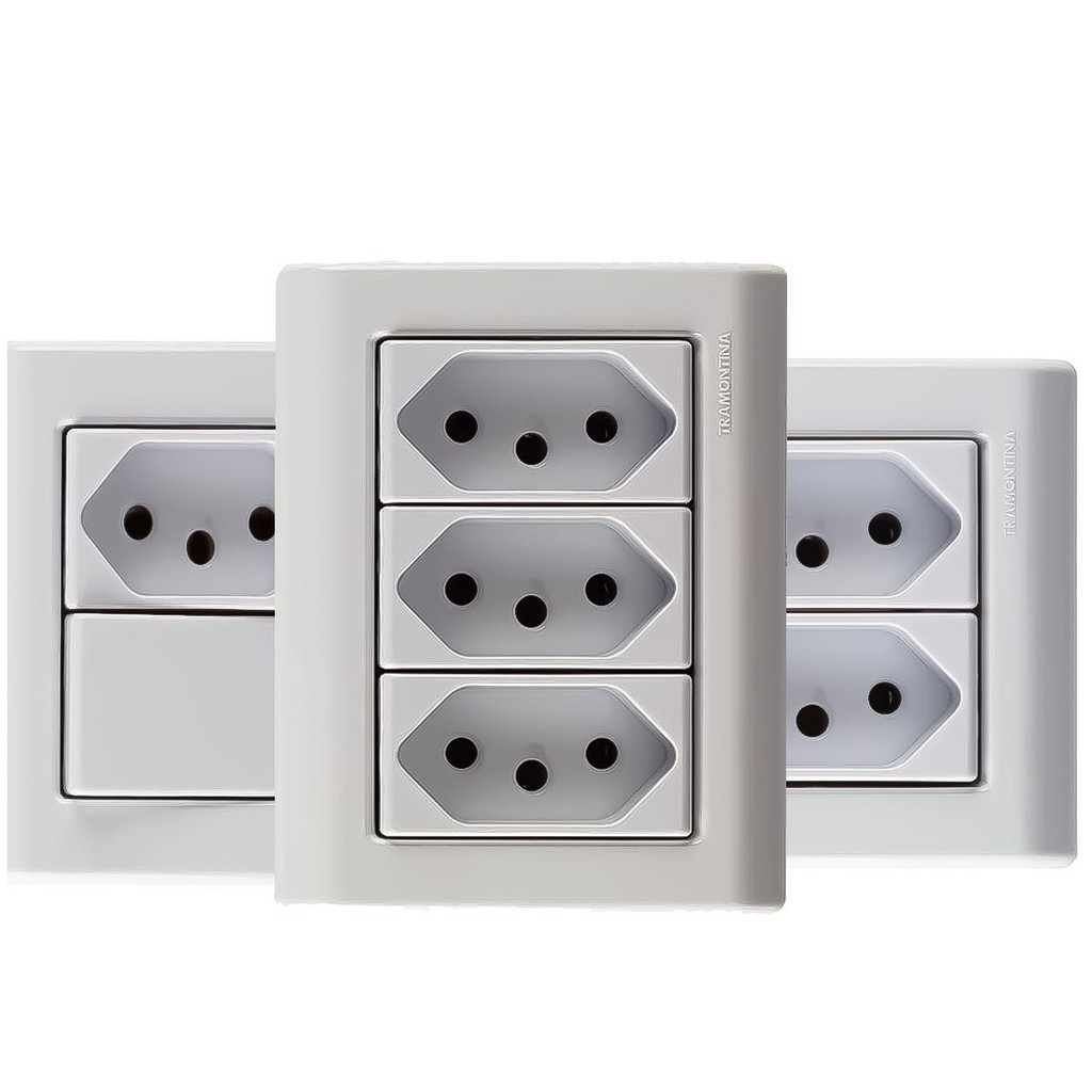 Tomadas E Interruptor Caixa De Sobrepor Instalação Elétrica Lizflex Branca - Profissional TRAMONTINA em Oferta na Shopee