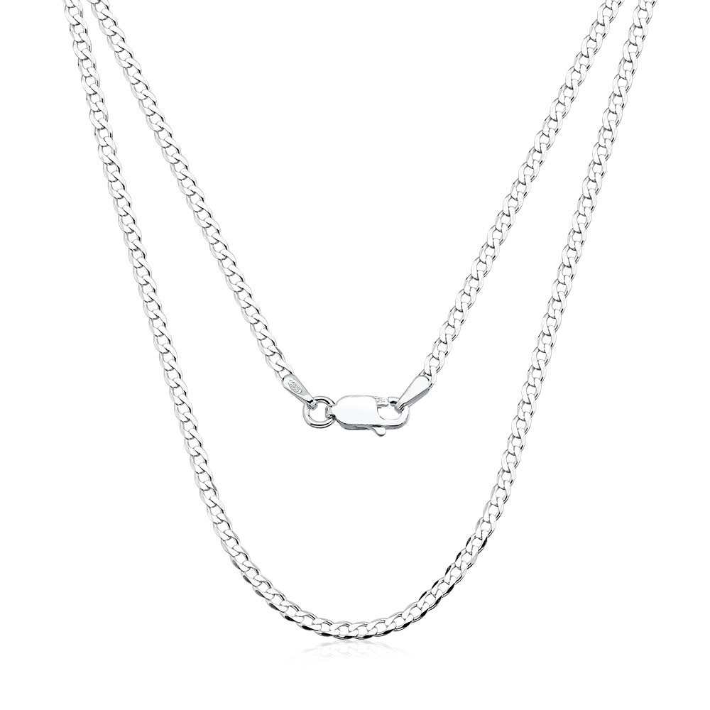 Corrente Masculina Grumet 60cm 2mm prata 925 em Oferta na Shopee