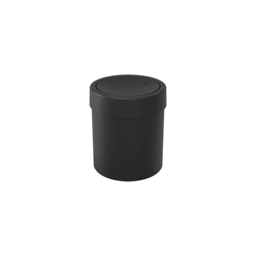 Lixeira com Tampa Basculante Coza 5,4 Litros Preto Brinox - 10945/0008