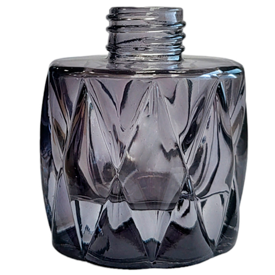 Frasco para Perfumaria de Vidro - Cinza Fume - 80ml - 1 unidade - Rizzo - Home & Living