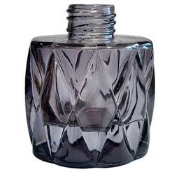 Frasco para Perfumaria de Vidro - Cinza Fume - 80ml - 1 unidade - Rizzo