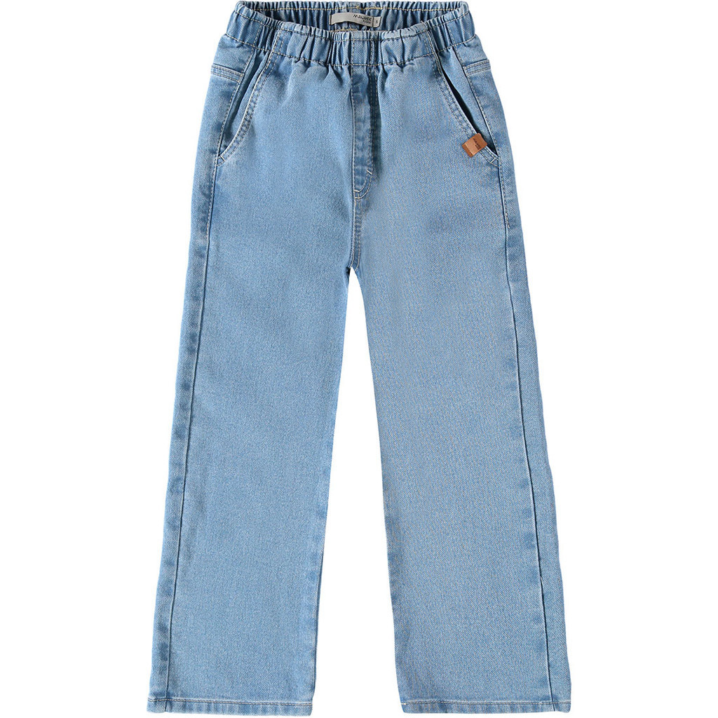 Calça Malwee Wide Leg Jeans Premium Juvenil Menina Tam 10 ao 18 Infantil Feminina