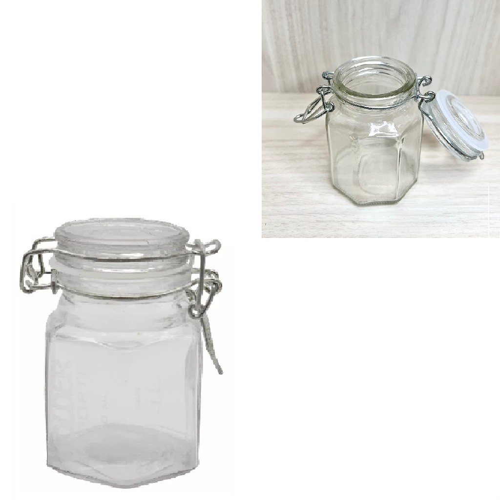 Pote Hermético de Vidro 100ml Com Tampa com Silicone