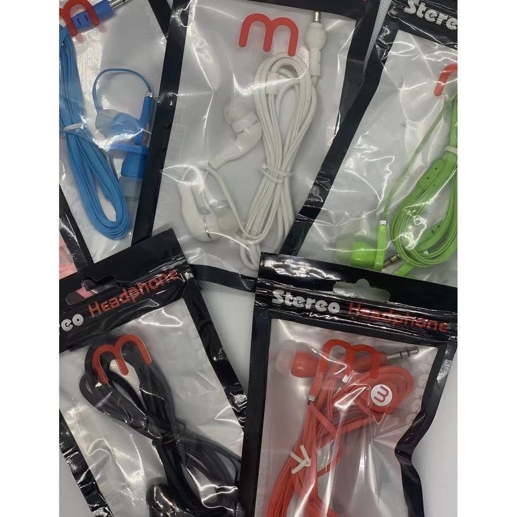 kit 100 Fone de ouvido colorido para Lg Htc samsung,headset com fio e sem microfone, entrada de 3.5mm