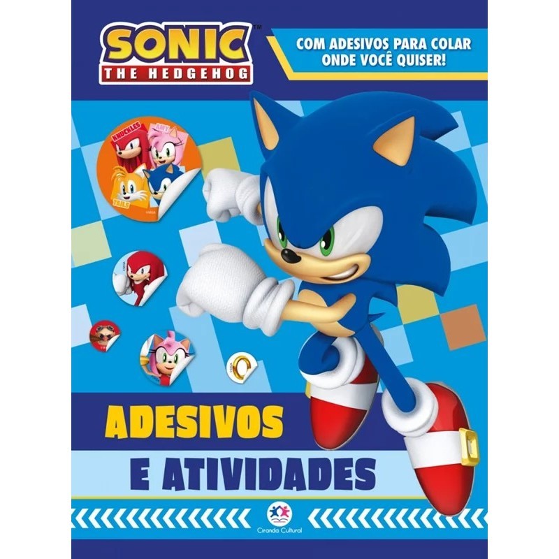 Adesivos e Atividades - Sonic - The Hedgehog em Oferta na Shopee