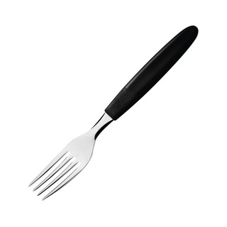 Garfo para Sobremesa Tramontina Ipanema, em Aço Inox e Cabo Preto – 23365/400 em Oferta na Shopee