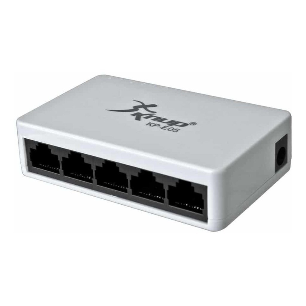 Switch DE Rede 5 Portas E 8 Portas 10/100 Mbps - Divisor De Rede KNUP - detalhe