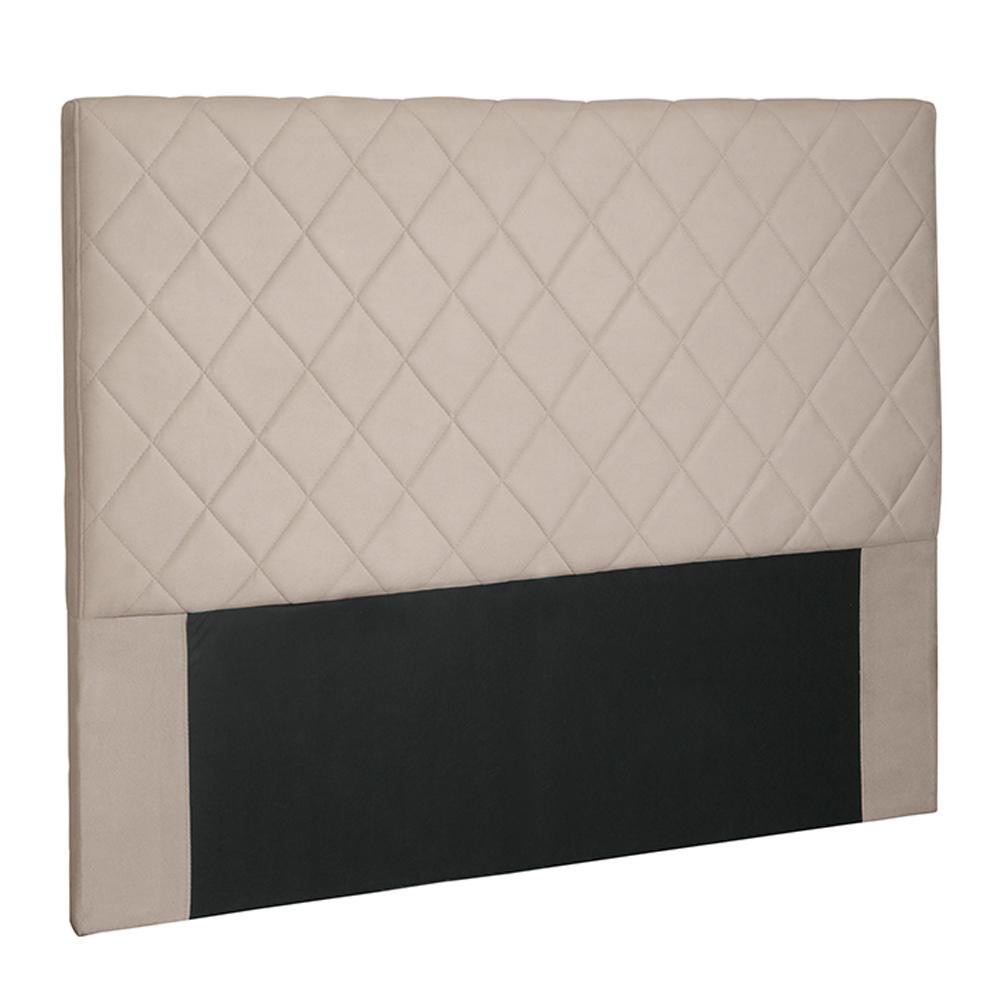 Cabeceira Decorativa Queen Size 1,60M Baelon Suede Bege G63 - Gran Belo em Oferta na Shopee