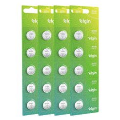 Kit 20 Pilhas Moeda Cr2032 3V Blister Cartela Relógio Elgin